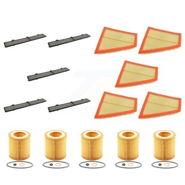 5x Air + 5x Cabin + 5x Engine Cartridge Oil Filter (15 Total) Kit For BMW X1 2.0L KFM-103376