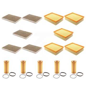 5x Air + 5x Cabin + 5x Engine Cartridge Oil Filter (15 Total) Kit For Audi A4 Quattro KFM-103397