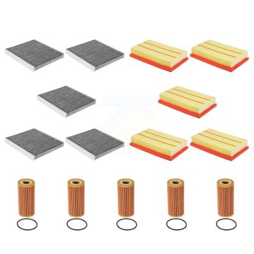 5x Air + 5x Cabin + 5x Engine Cartridge Oil Filter (15 Total) Kit For KFM-103404