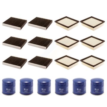 6x Air + 6x Cabin + 6x Engine Oil Filter (18 Total) Kit For 2013-2015 Chevrolet Volt KFM-103411