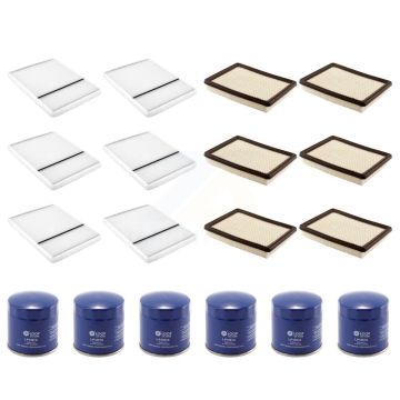 6x Air + 6x Cabin + 6x Engine Oil Filter (18 Total) Kit For Buick LeSabre Pontiac 3.8L KFM-103415