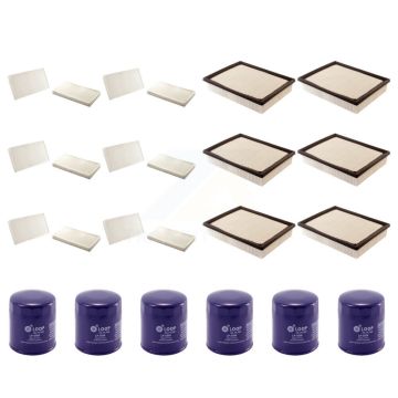 6x Air + 6x Cabin + 6x Engine Oil Filter (18 Total) Kit For Chevrolet GMC Silverado 1500 KFM-103418
