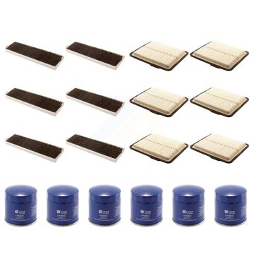 6x Air + 6x Cabin + 6x Engine Oil Filter (18 Total) Kit For Chevrolet Equinox Pontiac KFM-103419