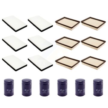 6x Air + 6x Cabin + 6x Engine Oil Filter (18 Total) Kit For 97 Chevrolet Monte Carlo 3.4L KFM-103430