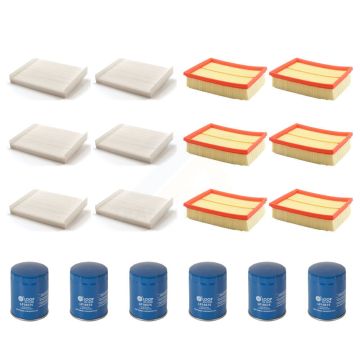 6x Air + 6x Cabin + 6x Engine Oil Filter (18 Total) Kit For 2010-2012 Ford Fusion 3.0L KFM-103442