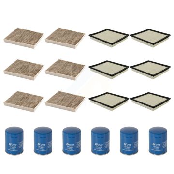 6x Air + 6x Cabin + 6x Engine Oil Filter (18 Total) Kit For Chevrolet Impala Cadillac XTS KFM-103447