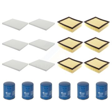 6x Air + 6x Cabin + 6x Engine Oil Filter (18 Total) Kit For 2017 Lincoln Navigator KFM-103467