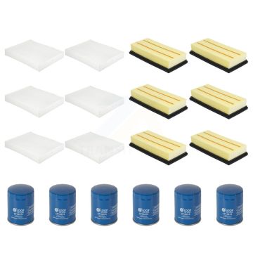 6x Air + 6x Cabin + 6x Engine Oil Filter (18 Total) Kit For Ford Explorer Police Utility KFM-103470