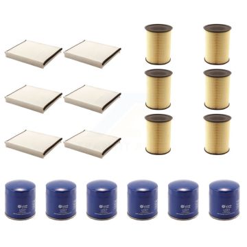 6x Air + 6x Cabin + 6x Engine Oil Filter (18 Total) Kit For Ford Escape Focus Lincoln MKC KFM-103475