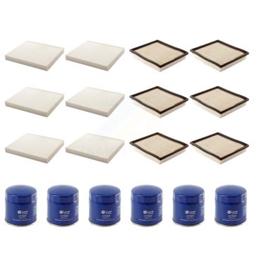 6x Air + 6x Cabin + 6x Engine Oil Filter (18 Total) Kit For Dodge Grand Caravan Chrysler KFM-103531