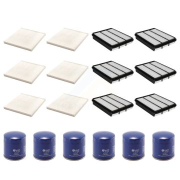 6x Air + 6x Cabin + 6x Engine Oil Filter (18 Total) Kit For 2010 Toyota 4Runner 2.7L KFM-103535