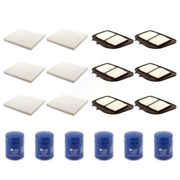 6x Air + 6x Cabin + 6x Engine Oil Filter (18 Total) Kit For 2004 Cadillac SRX 4.6L KFM-103539