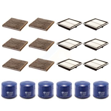 6x Air + 6x Cabin + 6x Engine Oil Filter (18 Total) Kit For Subaru Outback Legacy KFM-103571