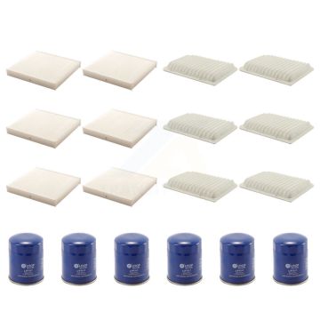 6x Air + 6x Cabin + 6x Engine Oil Filter (18 Total) Kit For Mitsubishi RVR Outlander KFM-103580
