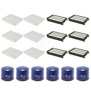 6x Air + 6x Cabin + 6x Engine Oil Filter (18 Total) Kit For Hyundai Tucson Kia Sportage KFM-103588