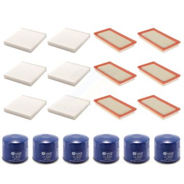 6x Air + 6x Cabin + 6x Engine Oil Filter (18 Total) Kit For Subaru BRZ Toyota 86 KFM-103594