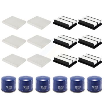 6x Air + 6x Cabin + 6x Engine Oil Filter (18 Total) Kit For Kia Seltos KFM-103604