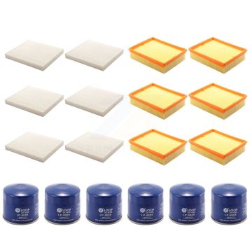 6x Air + 6x Cabin + 6x Engine Oil Filter (18 Total) Kit For Hyundai Sonata 2.4L KFM-103615