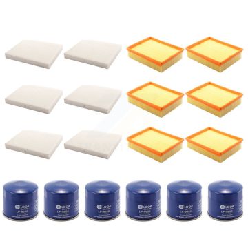 6x Air + 6x Cabin + 6x Engine Oil Filter (18 Total) Kit For Hyundai Sonata 2.4L KFM-103624