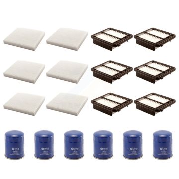 6x Air + 6x Cabin + 6x Engine Oil Filter (18 Total) Kit For 2011-2016 Honda CR-Z KFM-103661