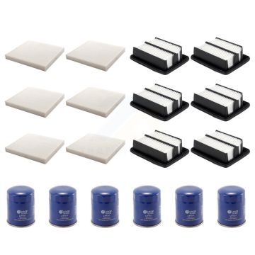 6x Air + 6x Cabin + 6x Engine Oil Filter (18 Total) Kit For Honda Accord KFM-103670