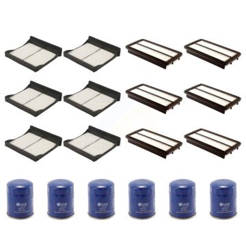 6x Air + 6x Cabin + 6x Engine Oil Filter (18 Total) Kit For Subaru XV Crosstrek KFM-103671