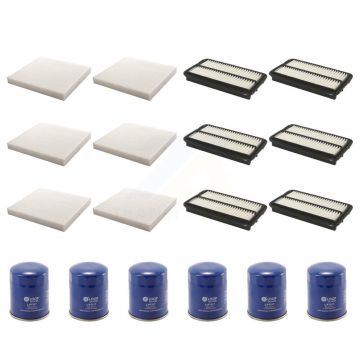 6x Air + 6x Cabin + 6x Engine Oil Filter (18 Total) Kit For 2014-2015 Acura MDX KFM-103672