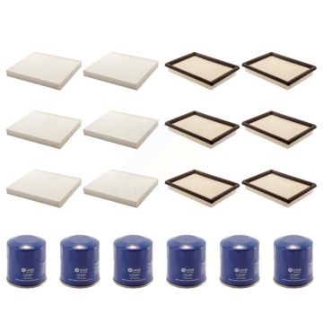 6x Air + 6x Cabin + 6x Engine Oil Filter (18 Total) Kit For INFINITI Q50 Q60 FX35 QX70 KFM-103674