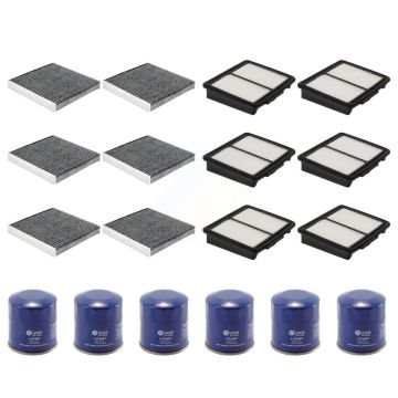 6x Air + 6x Cabin + 6x Engine Oil Filter (18 Total) Kit For INFINITI M37 Q70 Q70L KFM-103677