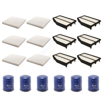 6x Air + 6x Cabin + 6x Engine Oil Filter (18 Total) Kit For 2015-2016 Honda CR-V KFM-103679