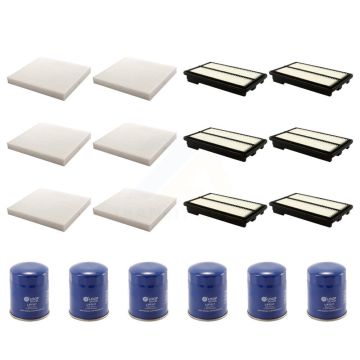 6x Air + 6x Cabin + 6x Engine Oil Filter (18 Total) Kit For 2015-2020 Acura TLX 3.5L KFM-103680