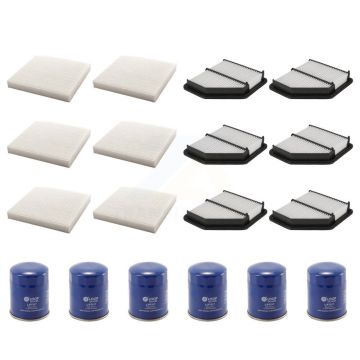 6x Air + 6x Cabin + 6x Engine Oil Filter (18 Total) Kit For 2016-2022 Honda HR-V KFM-103683