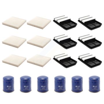 6x Air + 6x Cabin + 6x Engine Oil Filter (18 Total) Kit For Mitsubishi Outlander PHEV KFM-103698