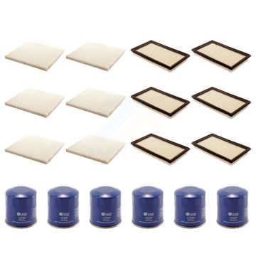 6x Air + 6x Cabin + 6x Engine Oil Filter (18 Total) Kit For Nissan Altima Murano Maxima KFM-103733