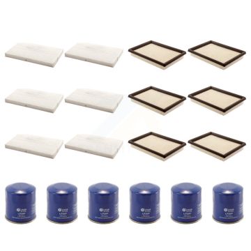 6x Air + 6x Cabin + 6x Engine Oil Filter (18 Total) Kit For Nissan Sentra Juke KFM-103735