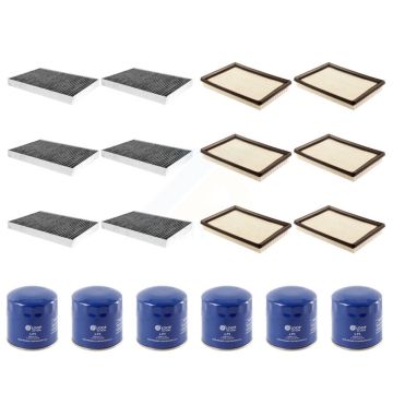 6x Air + 6x Cabin + 6x Engine Oil Filter (18 Total) Kit For Dodge Chrysler 300 Charger KFM-103774