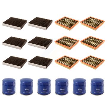 6x Air + 6x Cabin + 6x Engine Oil Filter (18 Total) Kit For 2010 Buick LaCrosse Allure KFM-103779