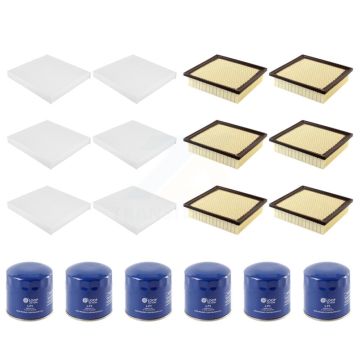 6x Air + 6x Cabin + 6x Engine Oil Filter (18 Total) Kit For Jeep Grand Cherokee Dodge KFM-103790