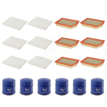 6x Air + 6x Cabin + 6x Engine Oil Filter (18 Total) Kit For 2014-2018 Jeep Cherokee 2.4L KFM-103792
