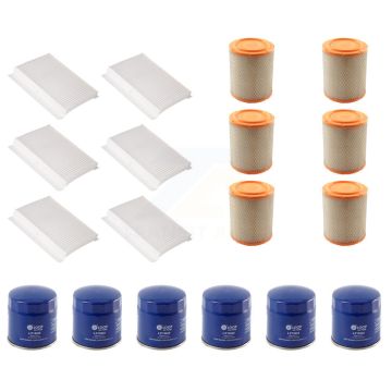 6x Air + 6x Cabin + 6x Engine Oil Filter (18 Total) Kit For Jeep Compass KFM-103800