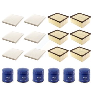 6x Air + 6x Cabin + 6x Engine Oil Filter (18 Total) Kit For Ram 2500 3500 4500 5500 6.4L KFM-103808