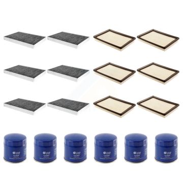 6x Air + 6x Cabin + 6x Engine Oil Filter (18 Total) Kit For Dodge Challenger Chrysler 300 KFM-103814