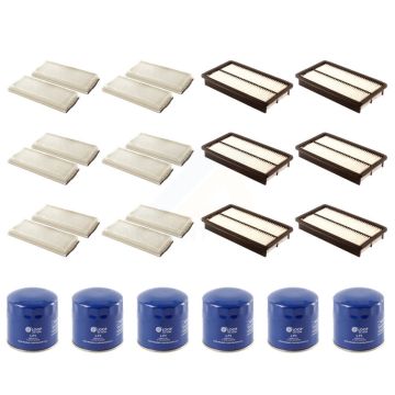 6x Air + 6x Cabin + 6x Engine Oil Filter (18 Total) Kit For Mazda MPV KFM-103829