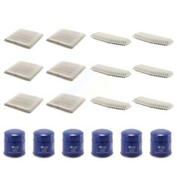 6x Air + 6x Cabin + 6x Engine Oil Filter (18 Total) Kit For 2001-2003 Toyota RAV4 2.0L KFM-103856