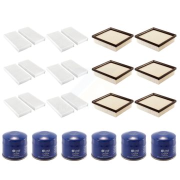 6x Air + 6x Cabin + 6x Engine Oil Filter (18 Total) Kit For 1997-2000 Acura EL 1.6L KFM-103857