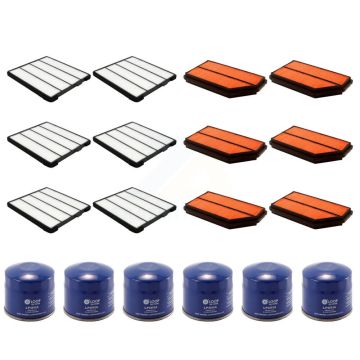 6x Air + 6x Cabin + 6x Engine Oil Filter (18 Total) Kit For 2001-2002 Acura MDX 3.5L KFM-103861