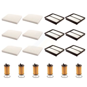 6x Air + 6x Cabin + 6x Engine Cartridge Oil Filter (18 Total) Kit For Hyundai Santa Fe KFM-103897