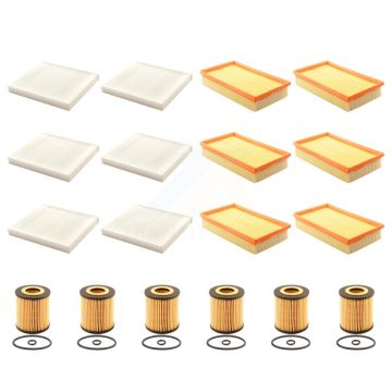 6x Air + 6x Cabin + 6x Engine Cartridge Oil Filter (18 Total) Kit For Mazda 6 2.5L KFM-103903