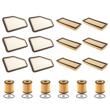 6x Air + 6x Cabin + 6x Engine Cartridge Oil Filter (18 Total) Kit For Ford Escape Mazda KFM-103907