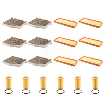 6x Air + 6x Cabin + 6x Engine Cartridge Oil Filter (18 Total) Kit For Volkswagen Jetta A3 KFM-103915